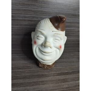 Vintage WWII Hi Buddy smiling soldier, G.I. head planter chia pet 1940's